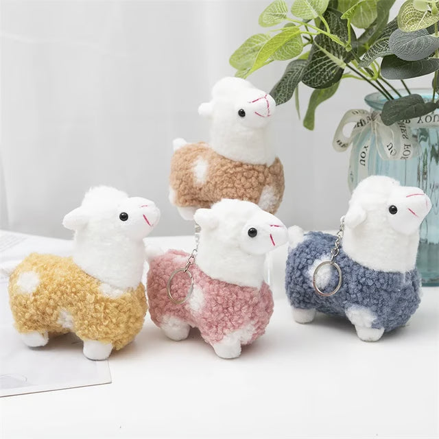 Alpaca Plush Toy Soft Stuffed Animal and Plush Keychain for Kids