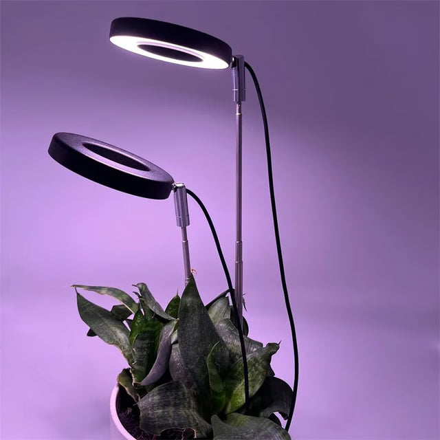 Plant Grow Light LED Growing Lamp, Full Spectrum, Height Adjustable, Auto Timer, Indoor Plant Light Solution