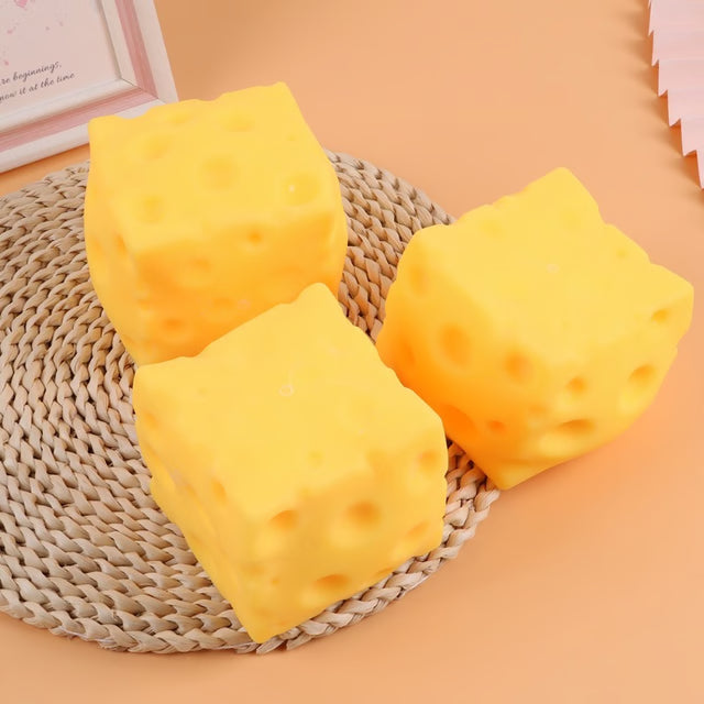 Extra Large Cheese Squishy Stress Ball Slow Rebound Toy for Anxiety Relief and Fun