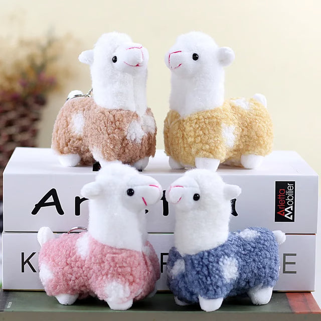 Alpaca Plush Toy Soft Stuffed Animal and Plush Keychain for Kids