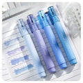 Soft Touch Fluorescent Gel Pens, 4 Pack Morandi Pink Quick Dry Gel Highlighters, Water Based Ink for Office, School