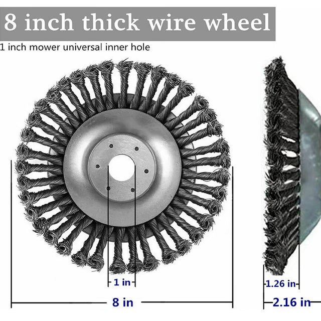 Steel Wire Brush Trimmer Head