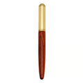 Luxury Retro Wood Bronze Fountain Pen Wooden Office Writing Calligraphy Pen for Business, Art, and Stationery Gift